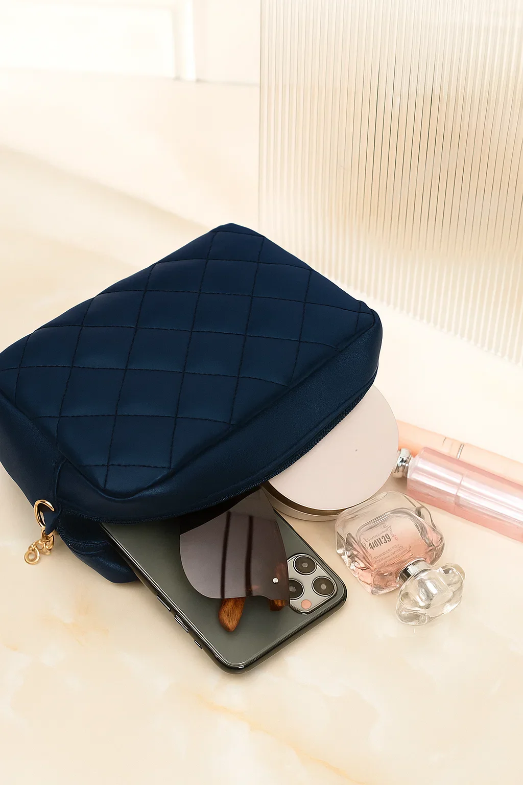 Urban Chic Crossbody Bag - Blue - Image 3