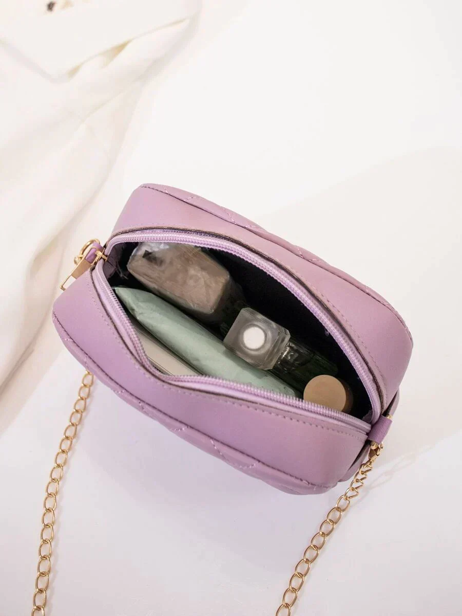 Urban Chic Crossbody Bag - Lilac - Image 3