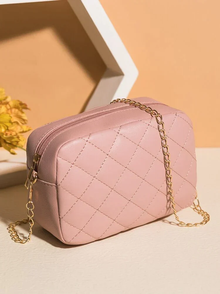 Urban Chic Crossbody Bag - Pink - Image 3