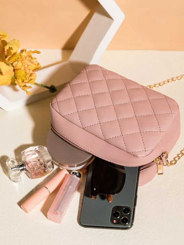 Urban Chic Crossbody Bag - Pink - Image 4