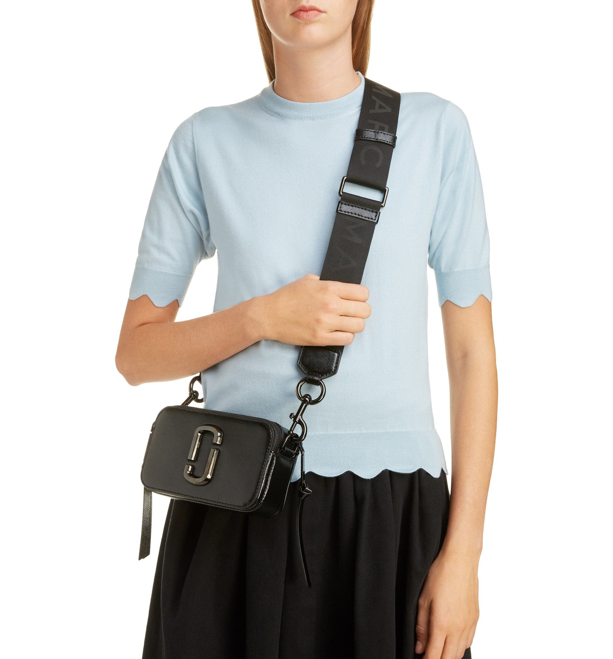 Marc Jacobs The Snap Shot Bag Small  - Black - Image 14