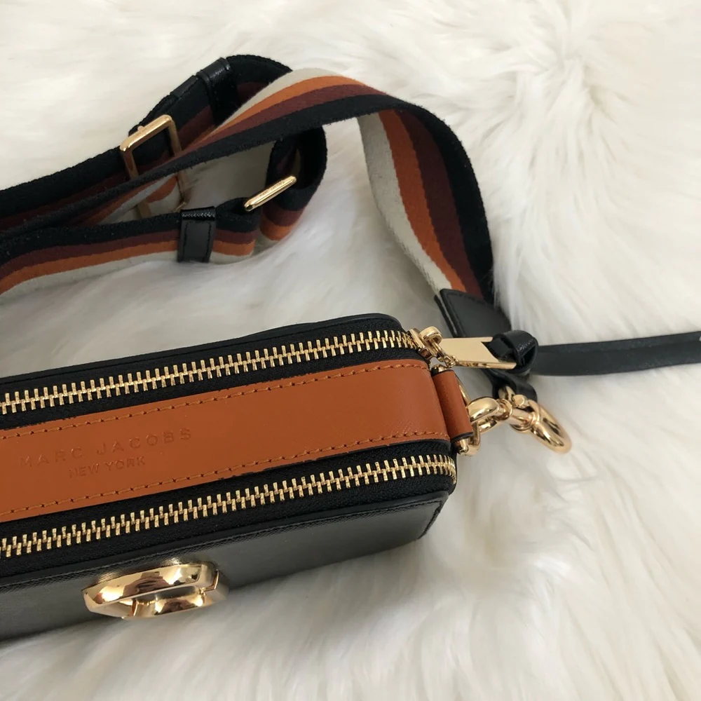 Marc Jacobs The Snap Shot Bag Small - Black Chocolate - Image 10