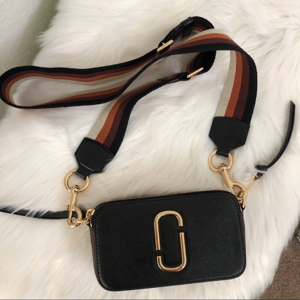 Marc Jacobs The Snap Shot Bag Small - Black Chocolate - Image 9
