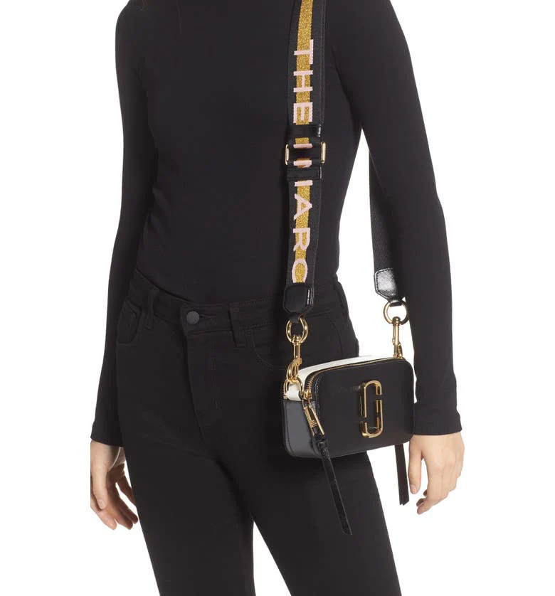 Marc Jacobs The Snap Shot Bag Small - Black Multi - Image 10