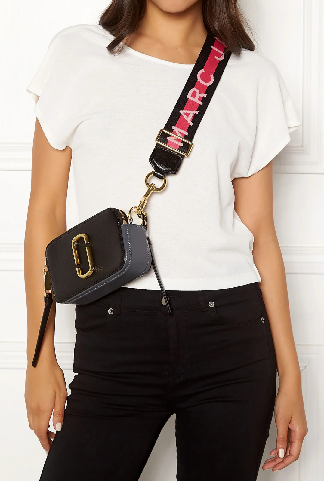 Marc Jacobs The Snap Shot Bag Small  - Black Multi 2 - Image 11