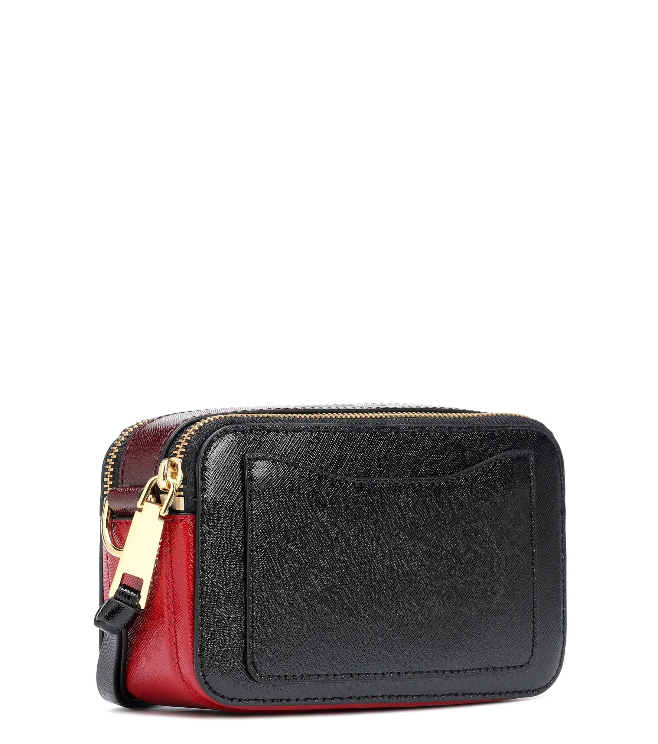 Marc Jacobs The Snap Shot Bag Small - Black Red - Image 10