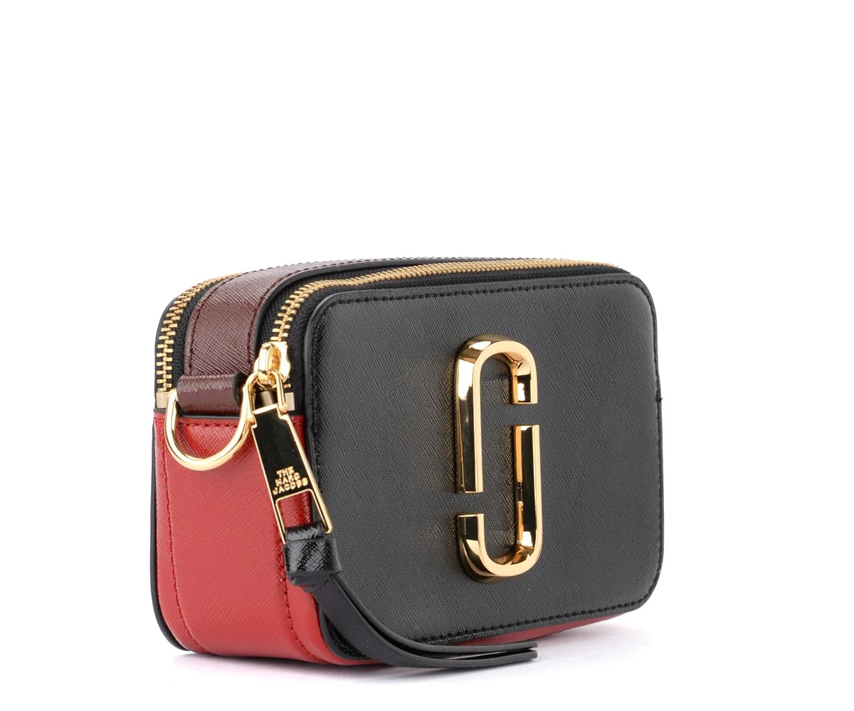 Marc Jacobs The Snap Shot Bag Small - Black Red - Image 4