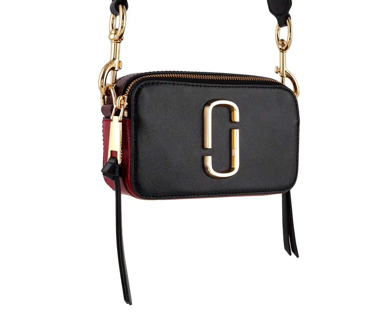 Marc Jacobs The Snap Shot Bag Small - Black Red - Image 6