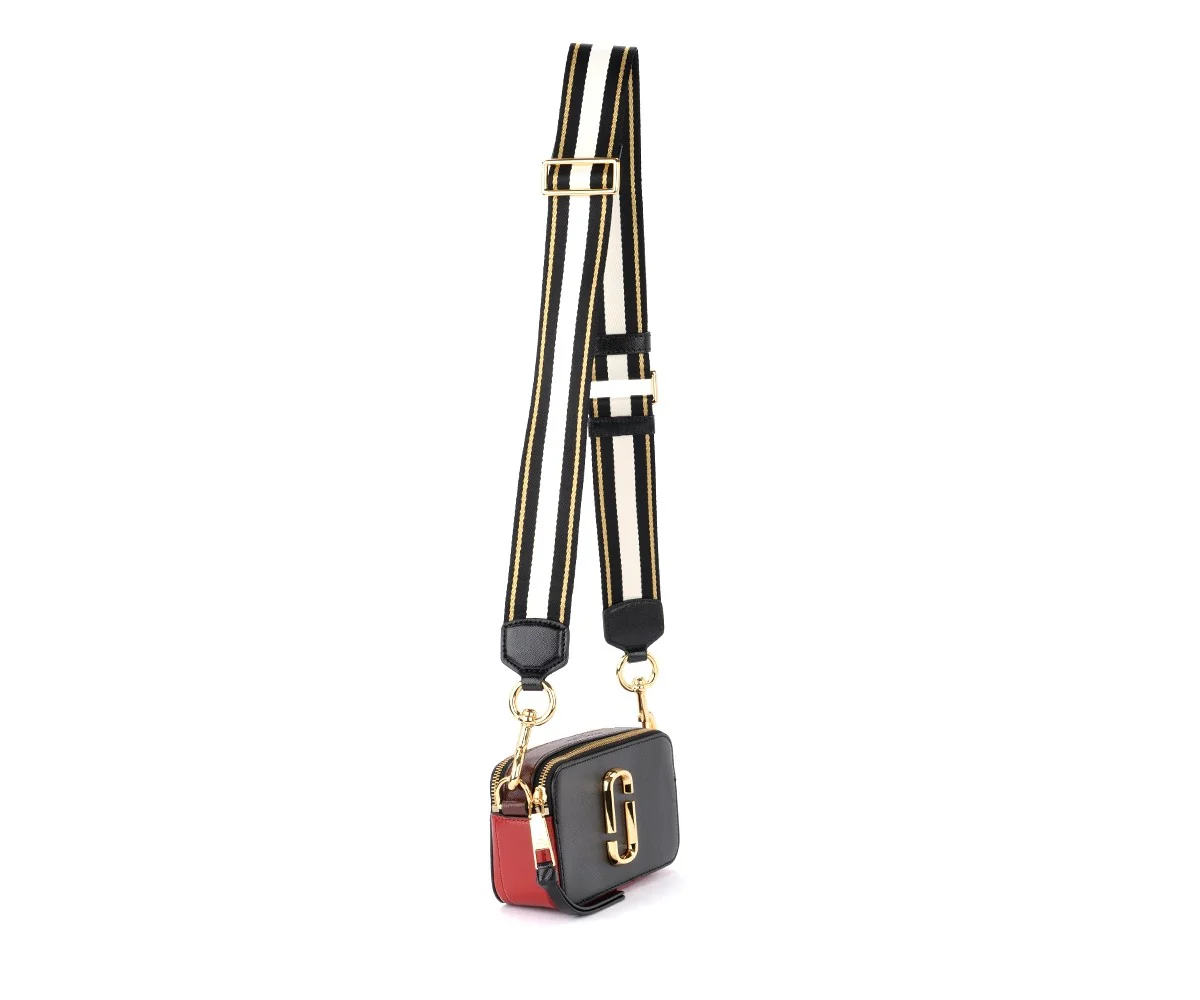 Marc Jacobs The Snap Shot Bag Small - Black Red - Image 8