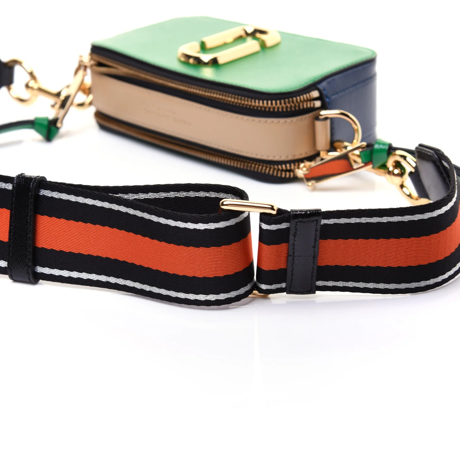 Marc Jacobs The Snap Shot Bag Small  - Green Multi - Image 16