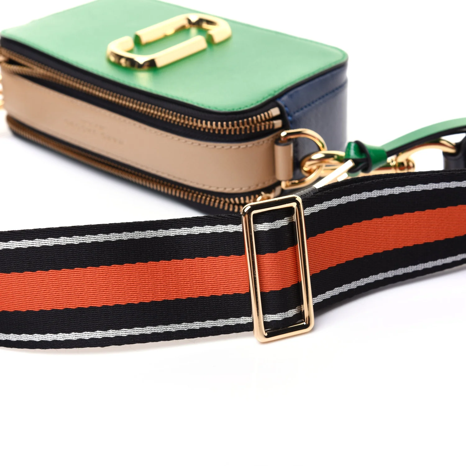 Marc Jacobs The Snap Shot Bag Small  - Green Multi - Image 17