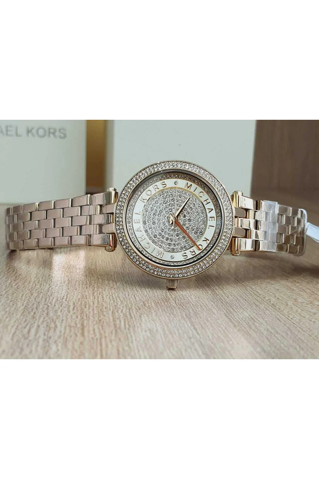 Michael Kors Womens Analogue Quartz Watch with Stainless Steel Strap - 3476 - Image 10