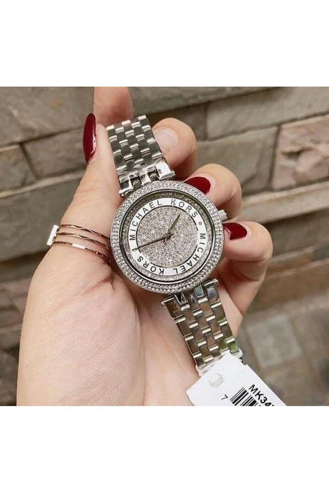 Michael Kors Womens Analogue Quartz Watch with Stainless Steel Strap - 3476 - Image 7