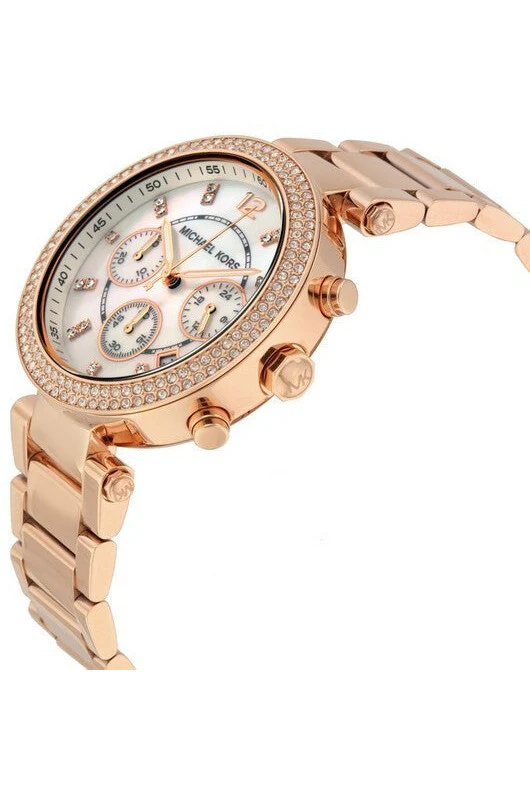 Michael Kors Women’s Quartz Stainless Steel Mother of pearl Dial 39mm Watch - 5491 - Image 4