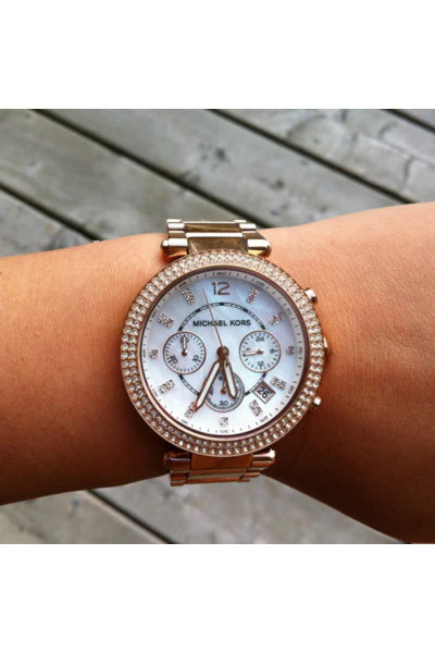 Michael Kors Women’s Quartz Stainless Steel Mother of pearl Dial 39mm Watch - 5491 - Image 6