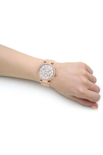 Michael Kors Women’s Quartz Stainless Steel Mother of pearl Dial 39mm Watch - 5491 - Image 9
