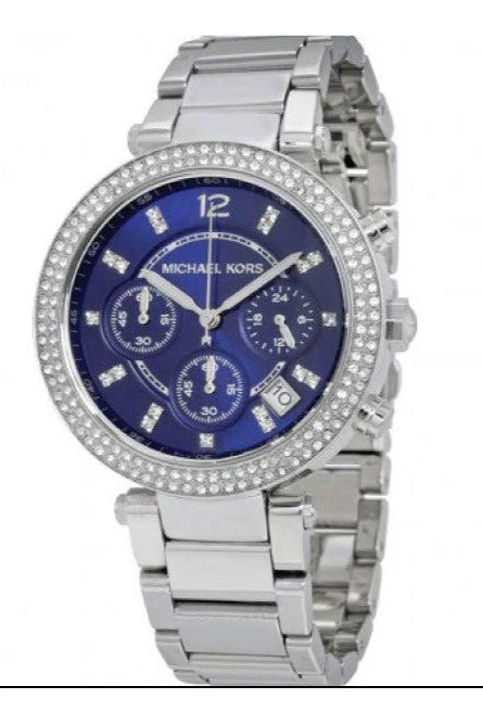 Michael Kors Women’s Quartz Stainless Steel Blue Dial 39mm Watch - 6117 - Image 3