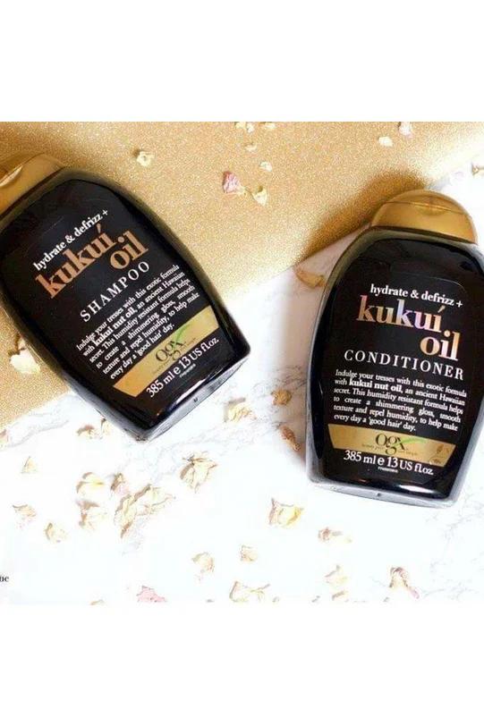 OGX Hydrate & Defrizz Kukio Oil Shampoo - 385ml - Image 5