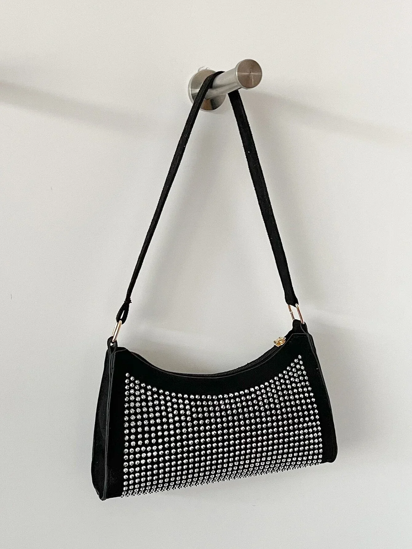 Shein Allover Studded Decor Baguette Bag - Image 4