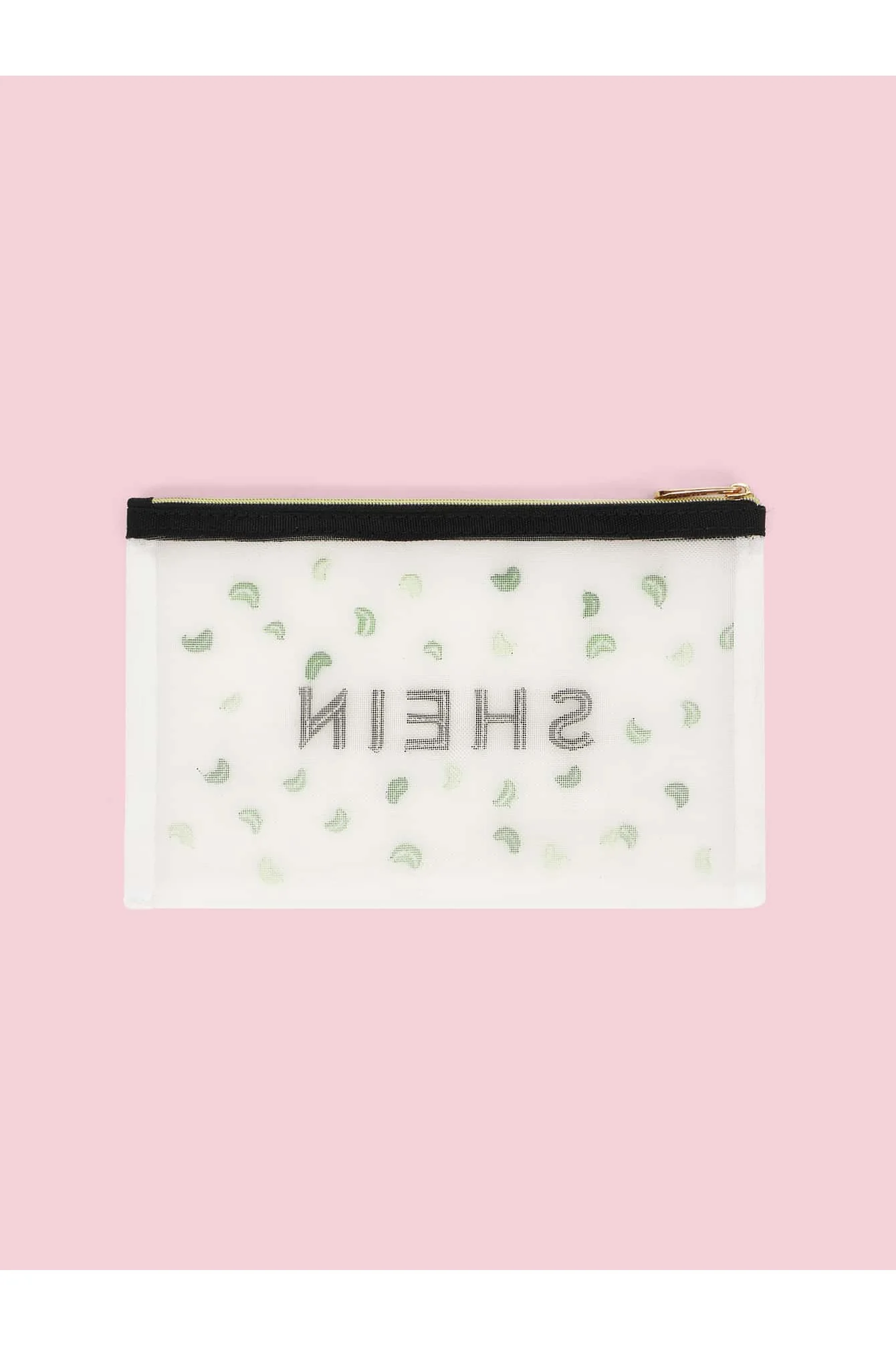 SHEIN Letter Graphic Embroidery Detail Clutch - Image 3