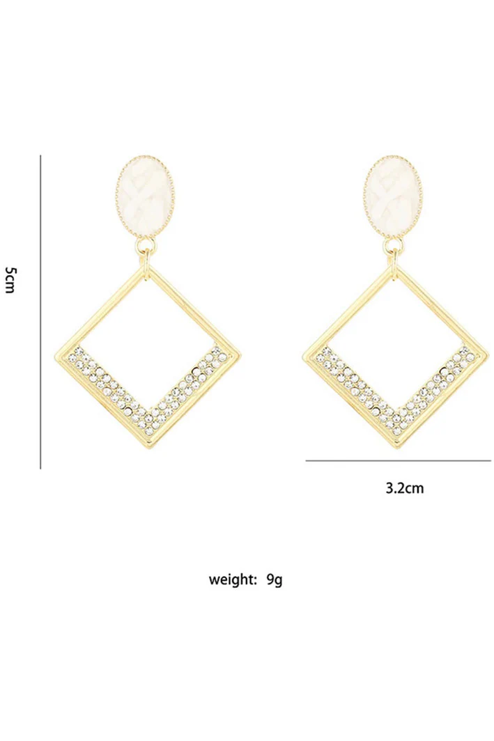 Shein Hollow Out Geo Drop Earrings - Image 3