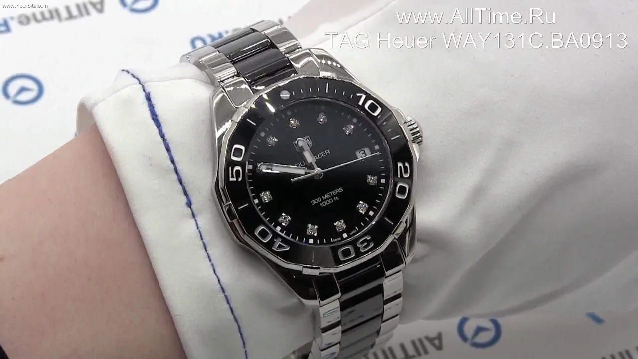 Tag Heuer Aquaracer Quartz Black Dial Two Tone Steel Strap Watch for Women - WAY131C.BA0913 - Image 20