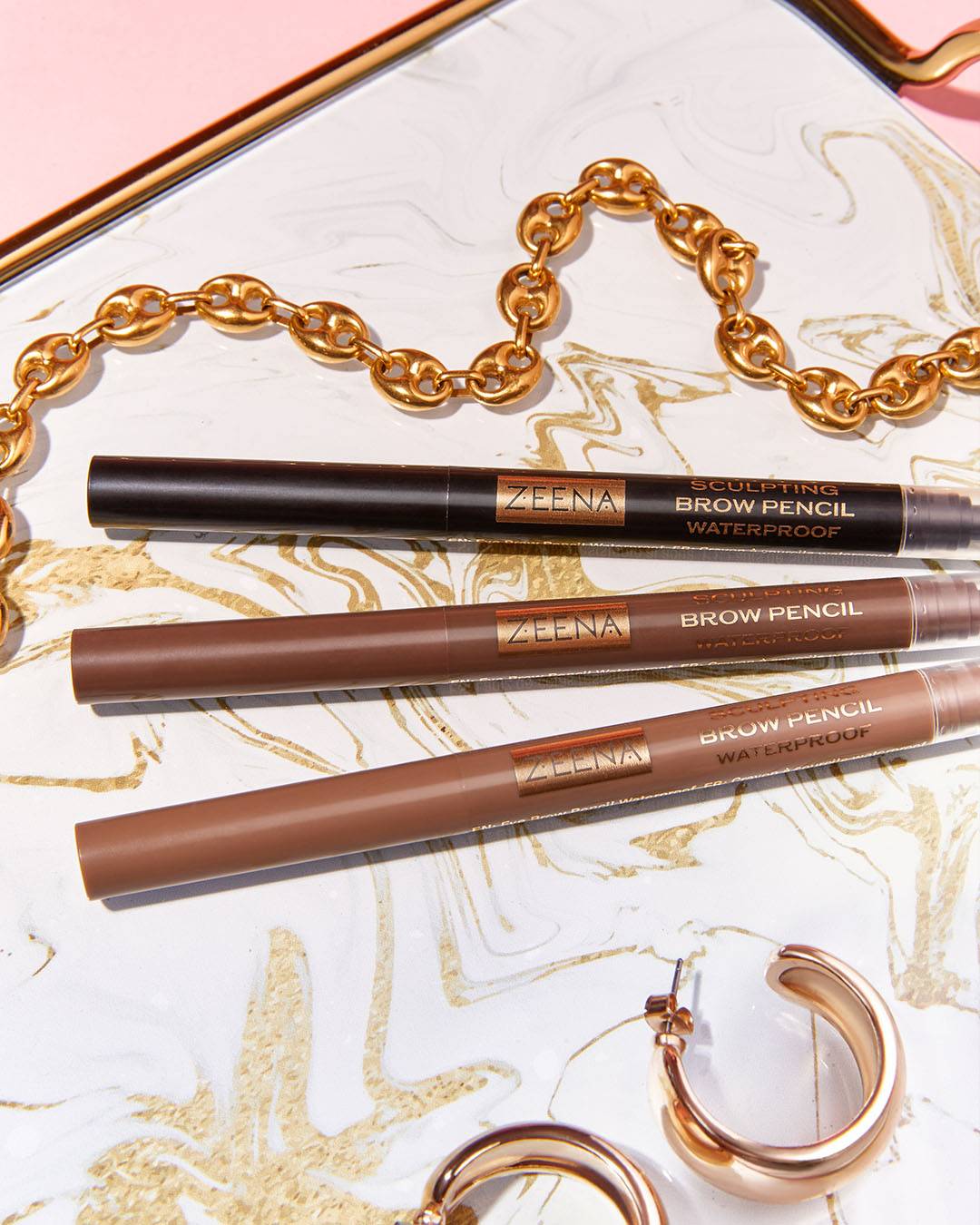 Zeena Cosmetics Sculpting Brow Pencil Waterproof - Image 17